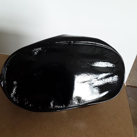 Michael Kors Black Patent Leather Shoulder Bag - Picture 3 of 4